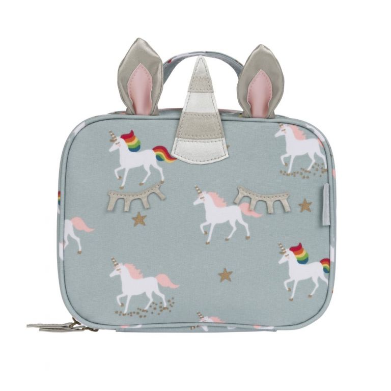 Sophie Allport unicorn oilcloth lunch bag