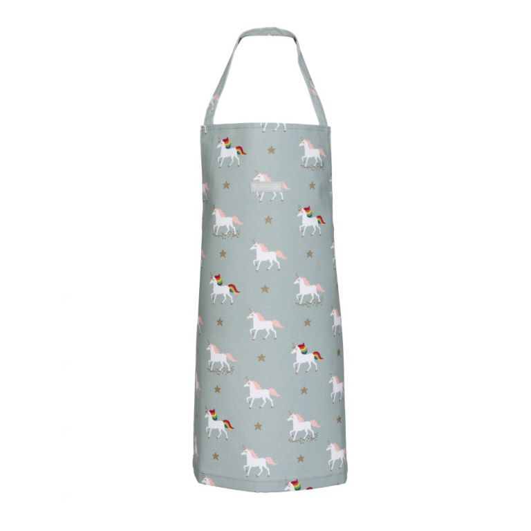 Sophie Allport unicorn child's oilcloth apron
